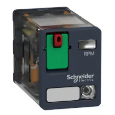 SCHNEIDER RPM22E7 Zelio RPM teljesítményrelé, 2CO, 15A, 48VAC, tesztgomb, LED villanyszerelés