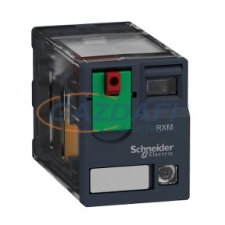 SCHNEIDER RXM3AB2P7 Zelio RXM miniatűr relé, 3CO, 10A, 230VAC, tesztgomb, LED villanyszerelés