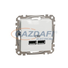 SCHNEIDER SDD111401 ÚJ SEDNA Dupla USB töltő, A+A, 2.1A, fehér villanyszerelés
