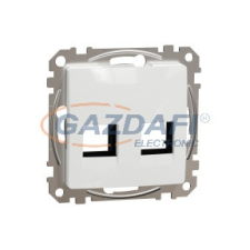 SCHNEIDER SDD111444C ÚJ SEDNA 2xRJ45 adapter, AMP, MOLEX, KELINE betétekhez, fehér villanyszerelés