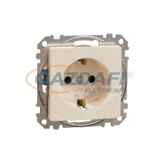 SCHNEIDER SDD112022 ÚJ SEDNA 2P+F csatlakozóaljzat biztonsági zsaluval, rugós bekötés, 16A, bézs villanyszerelés