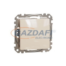 SCHNEIDER SDD112101 ÚJ SEDNA Egypólusú kapcsoló, rugós bekötés, 10AX, (101), bézs villanyszerelés