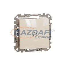 SCHNEIDER SDD112131 ÚJ SEDNA Egypólusú nyomó csengőjellel, rugós bekötés, 10A, bézs villanyszerelés