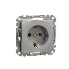 SCHNEIDER SDD113025 ÚJ SEDNA 2P+F csatlakozóaljzat, csavaros bekötés, 16A, alumínium villanyszerelés