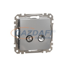 SCHNEIDER SDD113471R ÚJ SEDNA TV/R aljzat, végzáró, 4 dB, alumínium villanyszerelés