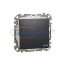 SCHNEIDER SDD214102 ÚJ SEDNA Kétpólusú kapcsoló, rugós bekötés, 10AX, IP44, antracit villanyszerelés