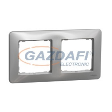 SCHNEIDER SDD313802 SEDNA DESIGN Kettes keret, univerzális, alumínium villanyszerelés