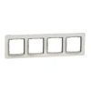 SCHNEIDER SDD360804 SEDNA ELEMENTS Négyes keret, univerzális, opál