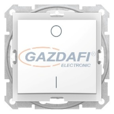 SCHNEIDER SDN0200321 SEDNA Kétpólusú kapcsoló, rugós bekötés, 10AX, IP44, fehér villanyszerelés