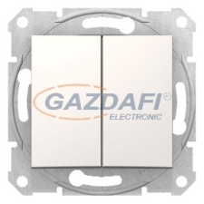 SCHNEIDER SDN0300123 SEDNA Csillárkapcsoló, rugós bekötés, 10AX, krém (105) villanyszerelés