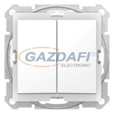 SCHNEIDER SDN0300421 SEDNA Csillárkapcsoló, rugós bekötés, 10AX, IP44, fehér villanyszerelés