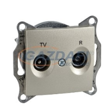 SCHNEIDER SDN3301668 SEDNA TV/R aljzat, végzáró, 1 dB, titánium villanyszerelés