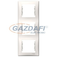 SCHNEIDER SDN5801323 SEDNA Hármas keret, függőleges, krém villanyszerelés