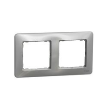 SCHNEIDER SednaDesign keret 2-es vízszintes és függőleges műanyag alumínium Schneider - SDD313802 villanyszerelés