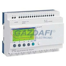 SCHNEIDER SR3B261BD 26 I/O, 6 analóg bemenet, relés, óra, 24VDC villanyszerelés