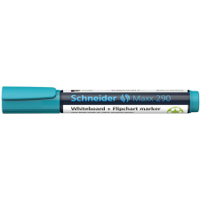 SCHNEIDER Tábla- és flipchart marker, 2-3 mm, kúpos, SCHNEIDER &quot;Maxx 290&quot;, türkizkék filctoll, marker