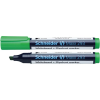 SCHNEIDER Tábla- és flipchart marker 2-5mm, vágott végű Maxx 293 zöld (29399 - 05) (SR129304)
