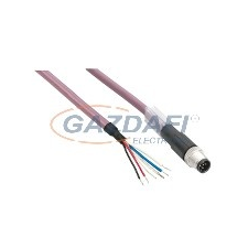 SCHNEIDER TCSXCNDFNX3V Kábel,egyenes,M8-4p, Anya-csak vezeték, 3m villanyszerelés