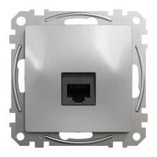 SCHNEIDER Új Sedna 1xRJ45 Cat6 UTP aljzat alumínium villanyszerelés