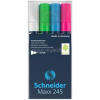 SCHNEIDER Üvegtábla marker 1-3mm, Maxx 245, 4 klf. szín (SCHNEIDER_36366)