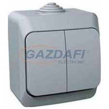 SCHNEIDER WDE000651 CEDAR PLUS Csillárkapcsoló, jelzőfénnyel, IP44, szürke villanyszerelés