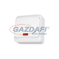 SCHNEIDER WDE001061 PRIMA Váltókapcsoló, jelzőfényes, 10AX, fehér villanyszerelés