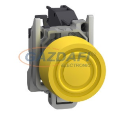 SCHNEIDER XB4BPS51GEX Harmony ATEX DG komplett nyomógomb, Ø22, beépített védősapkás, 1NO, sárga villanyszerelés