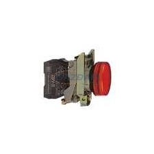 SCHNEIDER XB4BVB4EX ATEX D LED jelzőlámpa, fém, piros, 24VAC/DC világítás