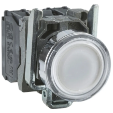 SCHNEIDER XB4BW31G5 LED-es világító nyomógomb, fehér, 110V villanyszerelés
