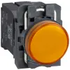 SCHNEIDER XB5AV45 Jelzőlámpa+transzformátor, sárga