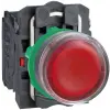SCHNEIDER XB5AW34G5 LED-es világító nyomógomb, piros