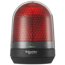 SCHNEIDER XVR3B04 Multifunkciós forgó jelzőegység, LED, 100mm, IP65, piros, 12-24VAC/DC villanyszerelés