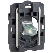 SCHNEIDER ZB5AW0M11 LED-es világító nyomógomb aljzat, fehér, 230V, N/O villanyszerelés