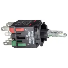 SCHNEIDER ZB6ZB55B LED-es világító nyomógomb aljzat, sárga, N/O villanyszerelés