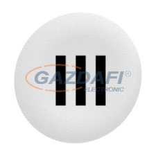 SCHNEIDER ZBAF137 Harmony Ø30 panelbe süllyesztett nyomógomb tető, fehér, &quot;III villanyszerelés