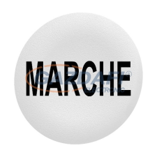 SCHNEIDER ZBAF142 Harmony Ø30 panelbe süllyesztett nyomógomb tető, fehér, &quot;MARCHE villanyszerelés