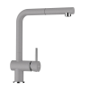 Schock Epos Ext konyhai csaptelep Cristalite Croma, gránit hatás, kihúzható fejjel, szürke, beépíthető