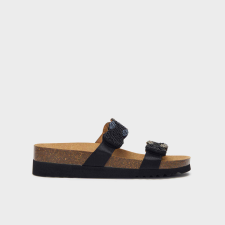  Scholl Palmilla 2 Straps Fekete, 39 női papucs
