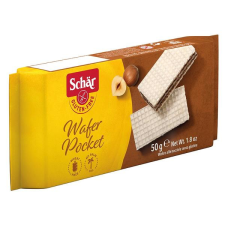 Schär Wafer Pocket gluténmentes mogyorós ostya 50 g reform élelmiszer