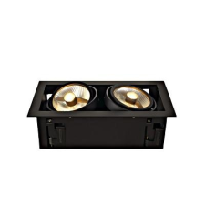 Schrack Technik KADUX 2 ES111 Downlight, szögletes, matt fekete, max. 2x 75W világítás