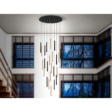 Schuller VARAS fekete-arany LED függesztett lámpa (SCH-373968D) LED IP20 világítás