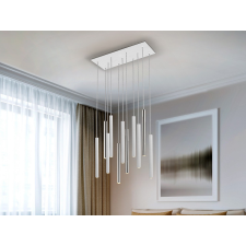 Schuller VARAS króm-fehér LED függesztett lámpa (SCH-373378) LED IP20 világítás