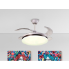 Schuller VENTO fehér LED ventilátor lámpa (SCH-168311) LED  IP20