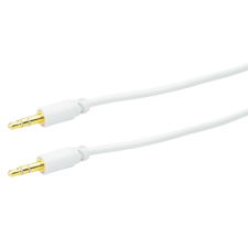 Schwaiger AUDIO KÁBEL JACK 3,5MM 1,5M FEHÉR, ARANYOZOTT CSATLAKOZÓ kábel és adapter