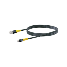 Schwaiger Ladekabel USB 2.0 A>Micro USB 1,2m schwarz/gelb (WKUM10511) kábel és adapter