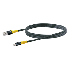 Schwaiger USB 2.0 Adat- és töltőkábel 1.2m - Fekete/Sárga kábel és adapter