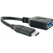 Schwaiger USB-Kabel 3.1 St. C->3.0 TypA        0,15m schwarz (CK3105533) kábel és adapter