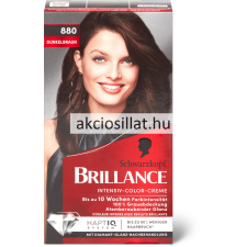 Schwarzkopf Brillance Intensiv krémhajfesték 880 Sötétbarna hajfesték, színező