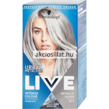 Schwarzkopf Live Color hajfesték U71 Ezüst metál hajfesték, színező