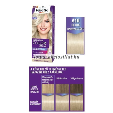 Schwarzkopf Palette Intensive Color Creme A10 Ultra hamvasszőke krémhajfesték hajfesték, színező